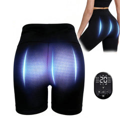 FREYARA EMS-BodyFirming J12 – Shorts EMS & TENS a Doppio Impulso con 8 Modalità e Riscaldamento per Lifting, Tonificazione e Rinforzo del Core