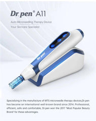 Dr. Pen A11 Microneedling Professionale Dermapen, Ricaricabile USB, Cartucce di ricambio, 2 pezzi per 12/18/24/36/42/R/S