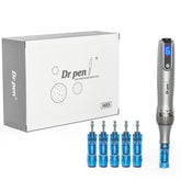 Dr. Pen Ultima M8s Professionale Microneedling Microaghi Dermapen, Ricaricabile tramite USB, Confezione da 5 pezzi, con varie scelte di aghi, con Cartucce di Ricambio