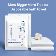 Asciugamano da bagno monouso, senza additivi, senza agenti fluorescenti, senza sbiancanti ottici, biodegradabile (1 pz, 70 x 140 cm)