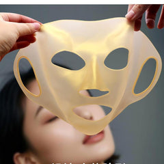 Cover per maschera in silicone 3D con ganci per orecchie, previene la caduta della maschera e favorisce l'assorbimento dell'essenza della maschera