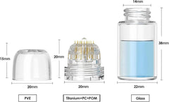 Hydra Needle 20 Pin Microneedling Applicatore Siero, Lunghezza 0.25/0.5/0.6/1.0/1.5 mm