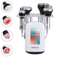 80KHz Multi-Funzione Macchina Cavitazione Ultrasuoni con Radiofrequenza e Vacuum – Dispositivo Rimodellante Corpo per Viso, Braccia, Vita, Addome e Gambe