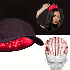 Cappello con Luce Rossa a 108 LED per Benessere dei Capelli e del Cuoio Capelluto