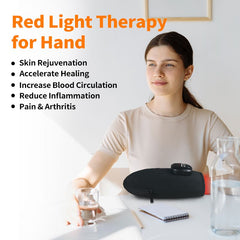 Guanto per terapia a luce rossa e infrarossa a 80 LED di qualità medicale – copertura totale per mani e articolazioni