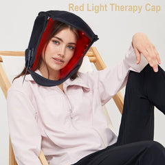 Cappello a LED Rosso per la Ricrescita dei Capelli 216 LED – Doppia Lunghezza d’Onda 660nm & 850nm