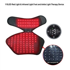 LED-FeetRepair G33 – Dispositivo di Fototerapia a Luce Rossa e Infrarossi con 115 LED per Piede e Caviglia (Pezzo Singolo). Allevia Artrite, Distorsioni e Dolori Muscolari