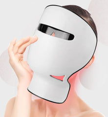 Maschera professionale a luce LED 8 colori 756 LED per viso e collo – Anti-acne, schiarente e anti-invecchiamento a casa