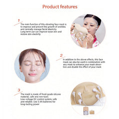 Maschera viso LED 3 in 1 con micro-vibrazione – Migliora l’assorbimento del siero, stimola il collagene, rassoda e illumina la pelle