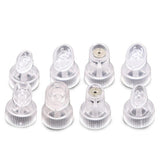 Set di 8 Testine in Cristallo per Dispositivo Mini Small Bubbles – Ricambi Originali Compatibili, 4 Tipologie per Esfoliazione e Pulizia Profonda