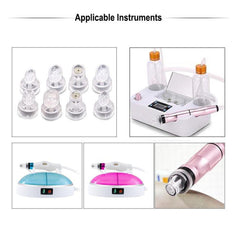 Set di 8 Testine in Cristallo per Dispositivo Mini Small Bubbles – Ricambi Originali Compatibili, 4 Tipologie per Esfoliazione e Pulizia Profonda