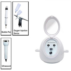 HOBA - FacialClean 3in1, Dispositivo Professionale per la Pulizia dei Pori del Viso con Microbolle, Idratazione, Rimozione dei Punti Neri e Infusione di Siero, Gestione Completa della Pelle, Risultati Spa a Casa