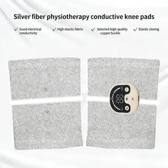 Ginocchiera EMS con Ioni d’Argento – Micro Elettrostimolatore per Ginocchio, Sollievo Mirato dal Dolore e Comfort Articolare, Fisioterapia Domestica