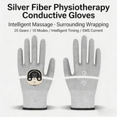 Guanti EMS a Ioni d’Argento – Dispositivo Micro Elettrostimolante per Mani e Dita, Miglioramento Circolazione e Fisioterapia Domestica