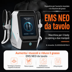 Macchina EMS NEO per Modellamento del Corpo e Snellimento, con Due Maniglie, Design da Scrivania per Uso Domestico