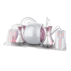 Sistema 6in1 80K RF Ultrasuoni Vakuum Cavitazione per Modellamento Corpo e Bruciagrassi, con Pad Lipolaser