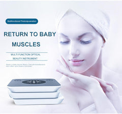 Dispositivo di Bellezza con Terapia a Luce LED a 7 Colori, 225 Perle di Luce, Strumento di Bellezza PDT Fotodinamico