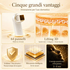 FREYARA UC - FacialFirming 2.0 Strumento di Bellezza Non Invasivo i3 RF Ultrasonic Cannon Collagen Booster, Attivazione Profonda del Collagene & Soluzione Anti-Aging Completa