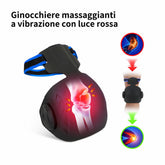 Ginocchiera 4 in 1 a Luce Rossa con Calore, Vibrazione e Infrarossi per Dolori Articolari e Recupero Sportivo