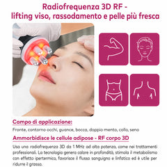 80K 6in1 Sistema RF Ultrasonico a Cavitazione Vacuum, per Bruciare Grassi, Snellimento del Corpo e Modellamento, con Pannelli EMS