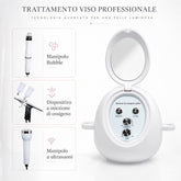 HOBA - FacialClean 3in1, Dispositivo Professionale per la Pulizia dei Pori del Viso con Microbolle, Idratazione, Rimozione dei Punti Neri e Infusione di Siero, Gestione Completa della Pelle, Risultati Spa a Casa
