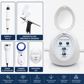 HOBA - FacialClean 5in1, Dispositivo Professionale per la Pulizia Profonda dei Pori con Microbolle, Idratazione, Rimozione Punti Neri e Infusione di Siero, Gestione Completa della Pelle, Risultati Spa a Casa