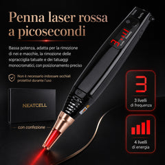 Penna Laser a Picosecondi FacialPure Lite con Luce Rossa – Anti Macchie e Lentiggini per il Viso