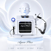8in1 Macchina per Dermoabrasione Ossigeno Viso Hydro, RF Bio-Lifting Cura del Viso Pulizia Profonda con Pompa Grande per SPA e Salone