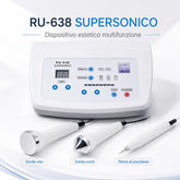 Dispositivo a Ultrasuoni per Fisioterapia, Bruciatore di Grassi, Modellatore del Corpo per Perdita di Peso, Cura della Pelle 3in1, Dispositivo per Bellezza del Viso, Riparazione, Recupero e Disintossicazione