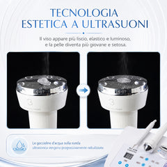 Dispositivo a Ultrasuoni per Fisioterapia, Bruciatore di Grassi, Modellatore del Corpo per Perdita di Peso, Cura della Pelle 3in1, Dispositivo per Bellezza del Viso, Riparazione, Recupero e Disintossicazione