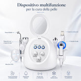 HOBA - FacialClean 8in1, Dispositivo Professionale per la Pulizia Profonda dei Pori con Microbolle, Idratazione Viso, Gestione Completa della Pelle, Rimozione Punti Neri e Infusione di Siero, Risultati Spa Professionali a Casa
