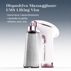 FREYARA Dispositivo di Bellezza Viso 3-in-1 Anti-Aging con Nano Spray, Microcorrente MIFR e Luce LED Blu – Lifting Viso, Trattamento Acne, Rimodellamento Mandibola, Idratazione e Lenitivo
