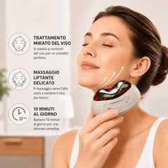EMS-FacialGlow HC2501, Dispositivo di Bellezza Dual-Mode, Potere Sbiancante & Anti-Aging con Terapia Calda e Fredda