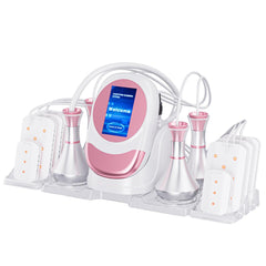 6in1 80K RF Ultrasuoni Vacuum Sottovuoto Sistema Cavitazione, per Modellamento Corpo e Bruciatura Grasso, con Lipolaser Pads
