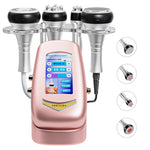 4in1 40K Radiofrequenza Ultrasuoni Cavitazione Macchina(rosa/giallo), Bruciare Grasso, Apparecchio Dimagrante del Corpo per Viso, Braccio, Vita, Pancia, Gamba