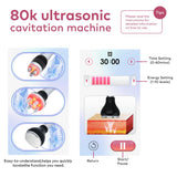 Macchina Cavitazione 80K 3in1, Sistema Snellente Ultrasuoni, Massaggiatore Anticellulite Brucia Grassi per il Corpo