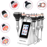 Sistema Cavitazione Ultrasuoni RF 80k 6in1, per Bruciare Grassi, Rimodellamento Corpo e Snellimento, con Elettrodi EMS