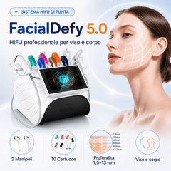 HIFU FacialDefy 5.0 – Macchina Professionale HIFU SculptTech per Lifting e Rassodamento di Viso e Corpo