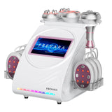 6in1 80K Radiofrequenza Macchina Cavitazione, con EMS-Pads, Sistema Ultrasonico per Modellamento del Corpo, Bruciagrassi e Massaggio Corpo Anti-Cellulite