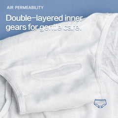 Slip monouso da donna in cotone, senza additivi, senza agenti fluorescenti, senza sbiancanti ottici, sterilizzati con ossido di etilene (5 pz, XL/2XL/3XL)