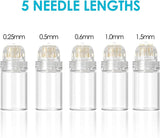 Hydra Needle 20 Pin Microneedling Applicatore Siero, Lunghezza 0.25/0.5/0.6/1.0/1.5 mm