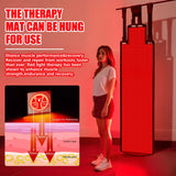 Tappetino Terapia a Luce Rossa 190*80cm con 1300 LED, Luce Infrarossa 660nm & 850nm per Sollievo dal Dolore, Rilassamento Muscolare e Miglioramento della Qualità del Sonno