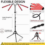 Dispositivo a Infrarossi a 2 Lunghezze d'Onda con Pannello LED per Terapia a Luce Rossa, 660 nm & 850 nm Vicino Infrarosso per Viso, Muscoli, Corpo e Cura della Pelle