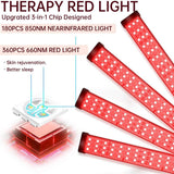 Dispositivo a Infrarossi a 2 Lunghezze d'Onda con Pannello LED per Terapia a Luce Rossa, 660 nm & 850 nm Vicino Infrarosso per Viso, Muscoli, Corpo e Cura della Pelle