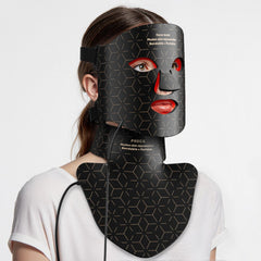 Maschera In Silicone A LED Con 4 Colori Per Viso E Collo – Trattamento Completo Anti-Invecchiamento Per Rassodamento E Schiarimento Con 480 Luci LED