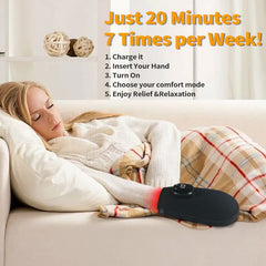 Guanto per terapia a luce rossa e infrarossa a 80 LED di qualità medicale – copertura totale per mani e articolazioni