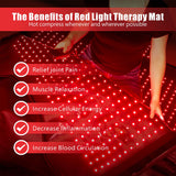 Sacco a Pelo per Terapia della Luce Rossa 200*240cm, 2184 LED 660nm+850nm, Fototerapia a Infrarossi per Modellamento del Corpo, Sollievo dal Dolore e Miglioramento del Sonno