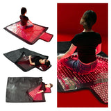 Sacco a Pelo per Terapia della Luce Rossa 200*240cm, 2184 LED 660nm+850nm, Fototerapia a Infrarossi per Modellamento del Corpo, Sollievo dal Dolore e Miglioramento del Sonno