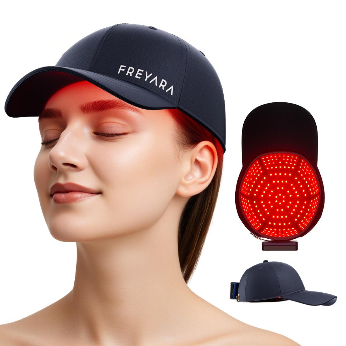 258 LED Cappello per Fototerapia LED Rosso e Blu – Ricrescita dei Capelli per Uomo e Donna, Design Senza Fili