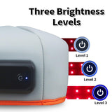 Berretto per terapia della luce a 120 LED senza fili – Soluzione approvata dalla FDA per una crescita dei capelli più folta e sana, batteria da 1800 mAh, design portatile